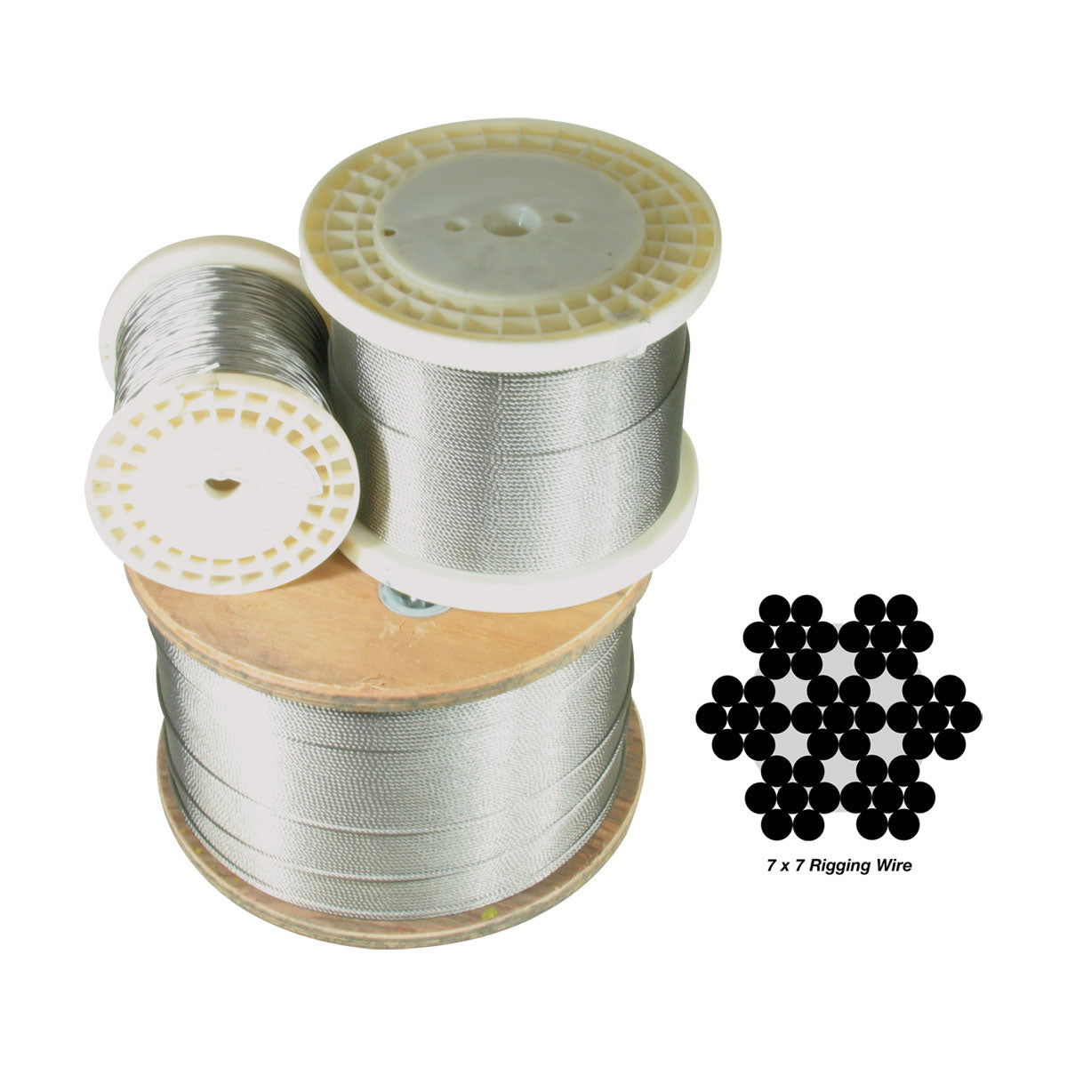 7 x 7 Wire Rope – 316 Grade Stainless Steel