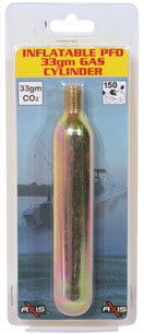 AXIS INFLATABLE PFD REPLACEMENT Co2 GAS CYLINDERS