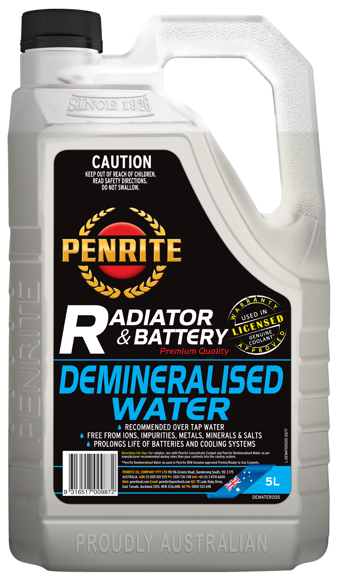 DEMINERALISED WATER