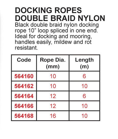 Docking Ropes Double Braid Nylon