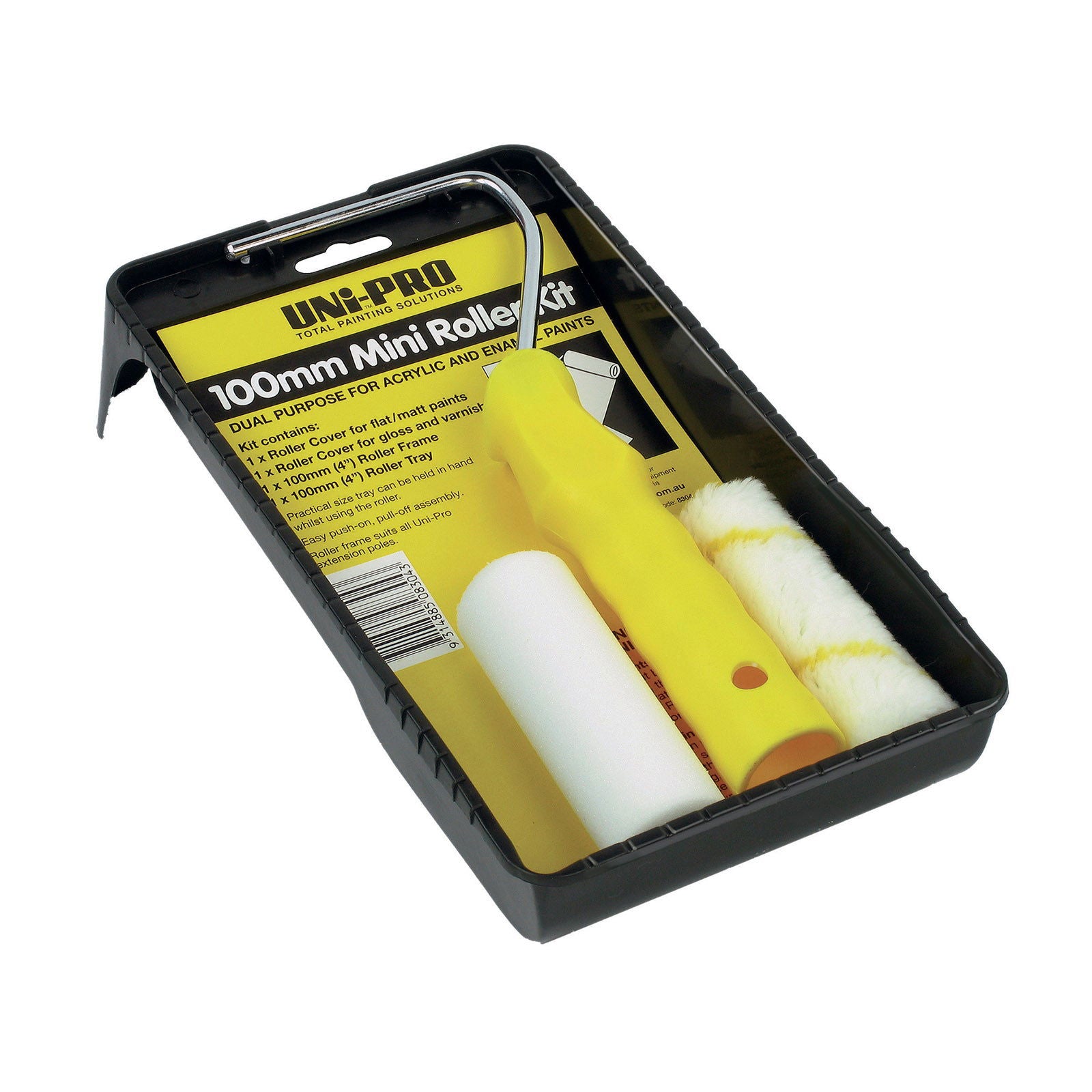 UNi-PRO 100mm Acrylic/Enamel Mini Roller Kit