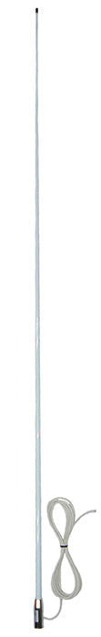 Marine AM/FM receive deck mount antenna - solderless radio connector, receive only - 2.1m