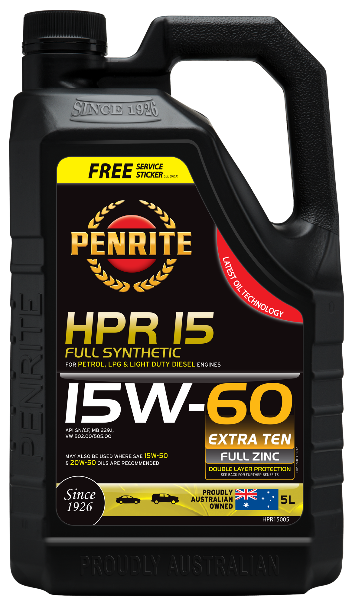 HPR 15 15W-60 (Full Synthetic)