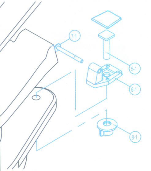 Hinge Set (Pair) For TMC Toilets