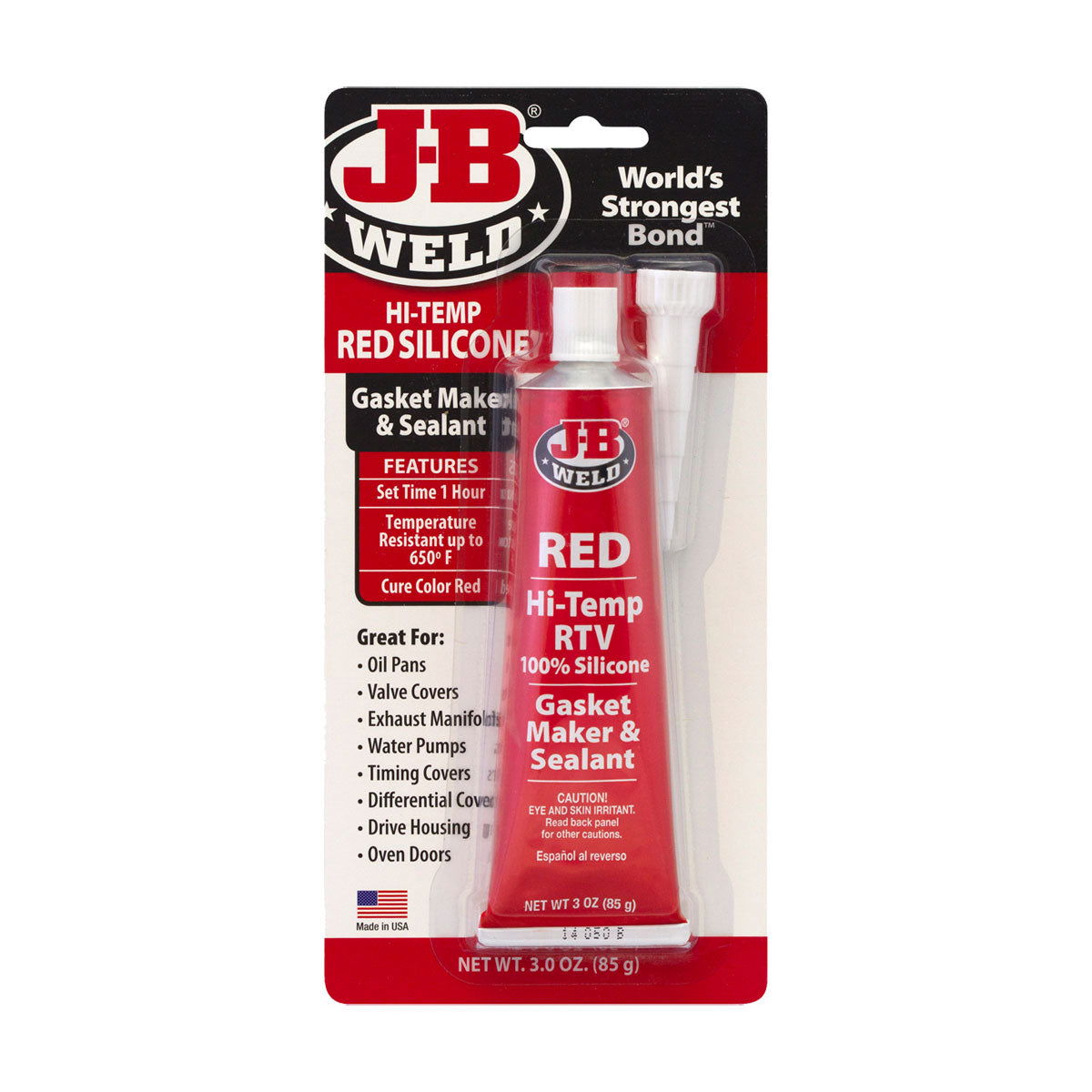 J-B Weld® Hi Temp Red Silicone – Gasket Maker