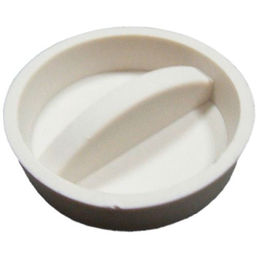 Kinetic 38mm White Cross Bar Ultra Grip Plug