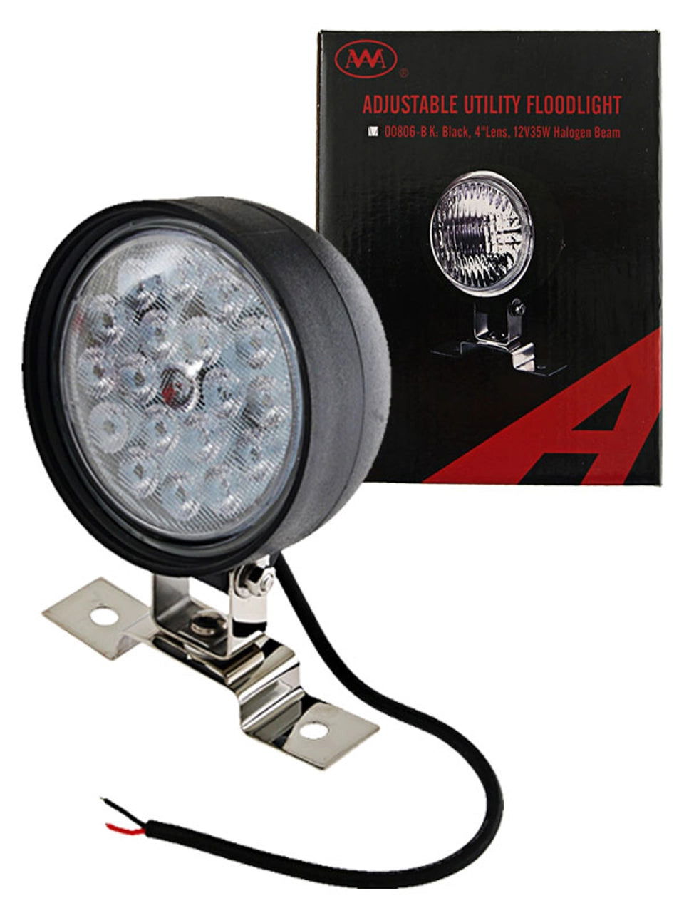 LED Adjustable Utility Floodlight Black