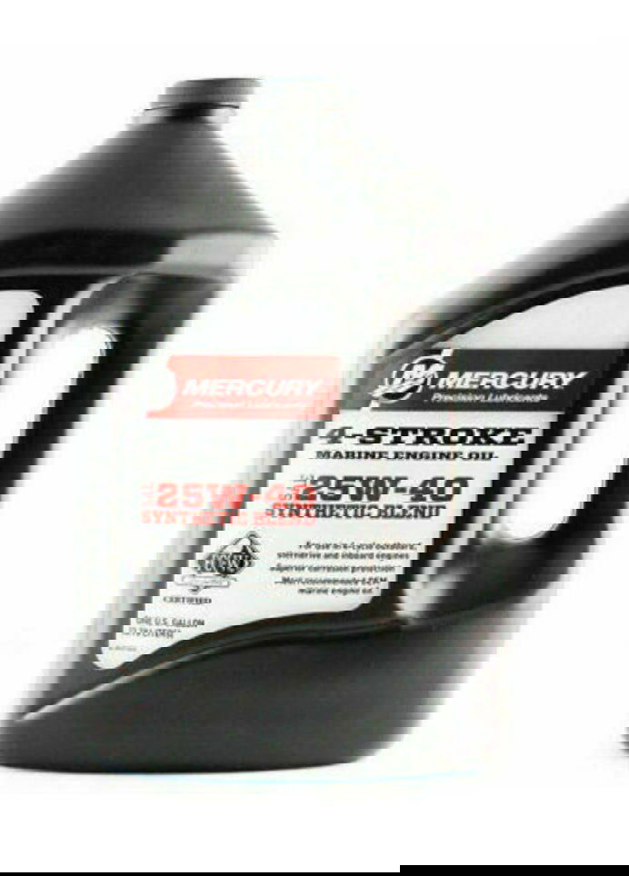 Mercury Synthetic blend 25W-40 oil 3.78 L