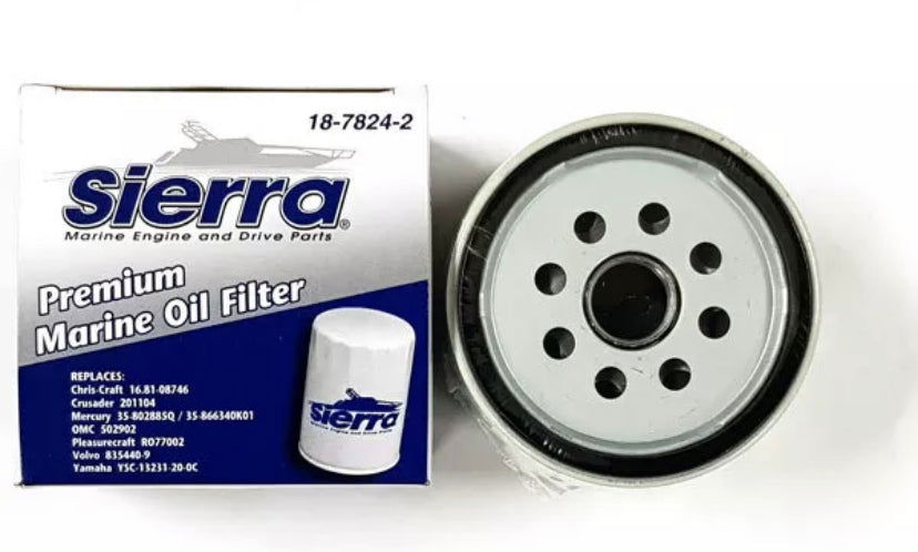NEW SIERRA OIL FILTER S18-7824 Mercruiser 35-866340K01 Volvo 835440 35-802885Q