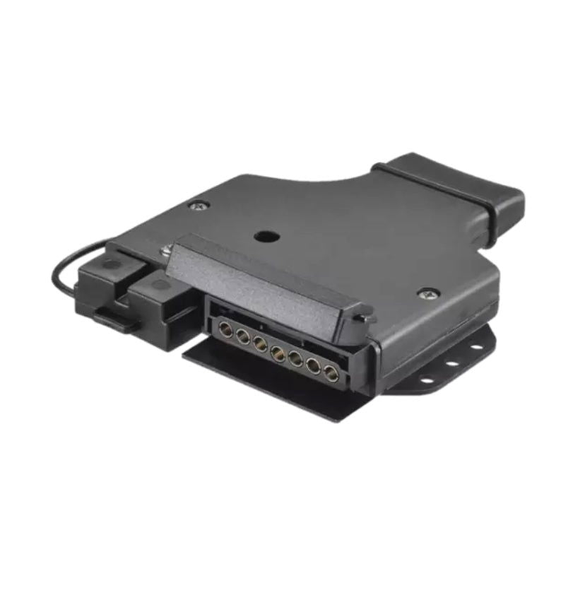 Narva 7 Pin Flat Trailer Socket & HD Battery Connector 82048BL