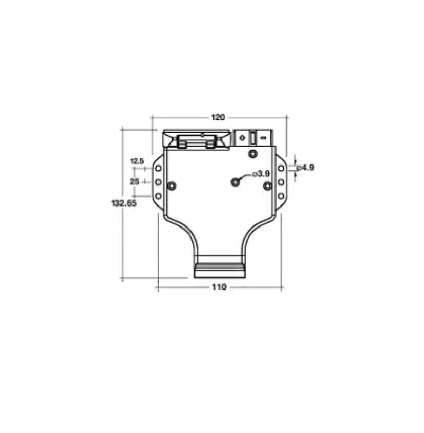 Narva 7 Pin Flat Trailer Socket & HD Battery Connector 82048BL