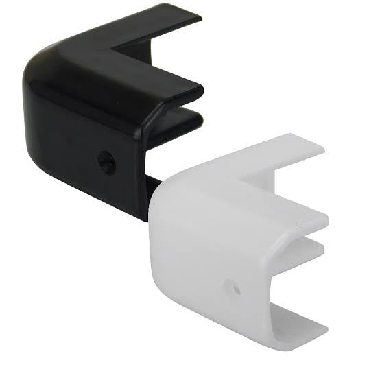 Plastic corner gunwale cap