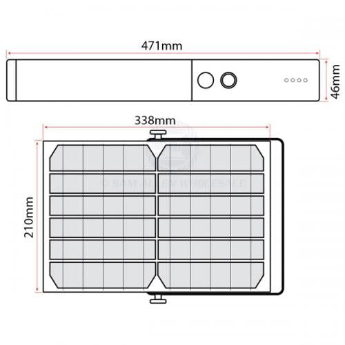 RELAXN LED MULTIPURPOSE LIGHT WITH SOLAR PANEL