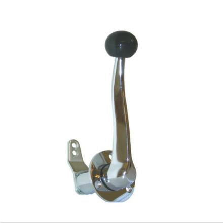 SINGLE ACTION CHROME ENGINE CONTROL - SIDE MOUNT - SINGLE CONTROL