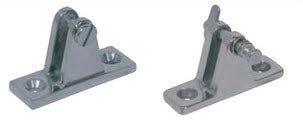 CANOPY FITTINGS CAST S/S - DECK MOUNT FLAT BASE