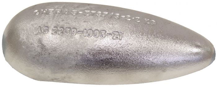 Streamlined Teardrop Anodes-No Strap