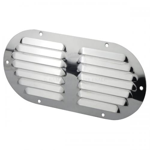 VENTS - OVAL LOUVRE STAINLESS STEEL