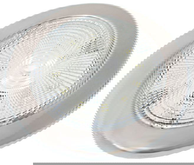 LED Slimline Light - Stainless - Red / White