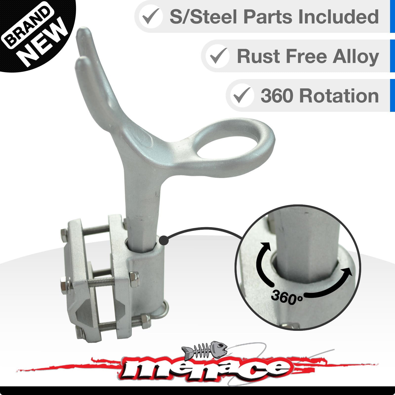 Aluminium Boat Rod Holder Rail Mount [Alloy]