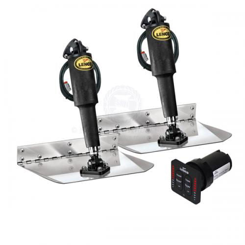 LENCO COMPLETE TRIM TAB ELECTRO POLISHED STANDARD MOUNT KITS