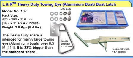 Launch & Retrieve Boat Latch