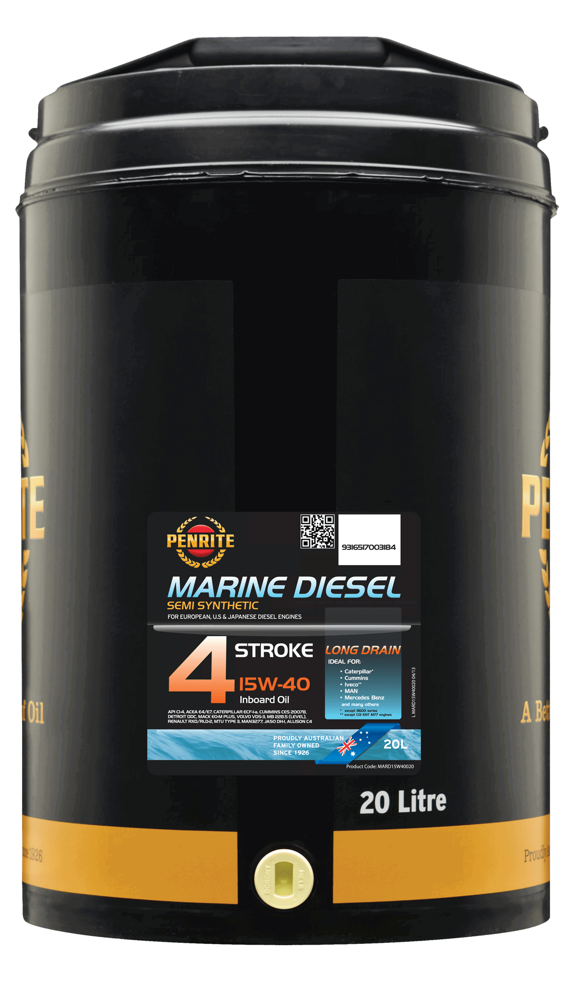 MARINE DIESEL 4 STROKE 15W-40 (Semi Syn.)