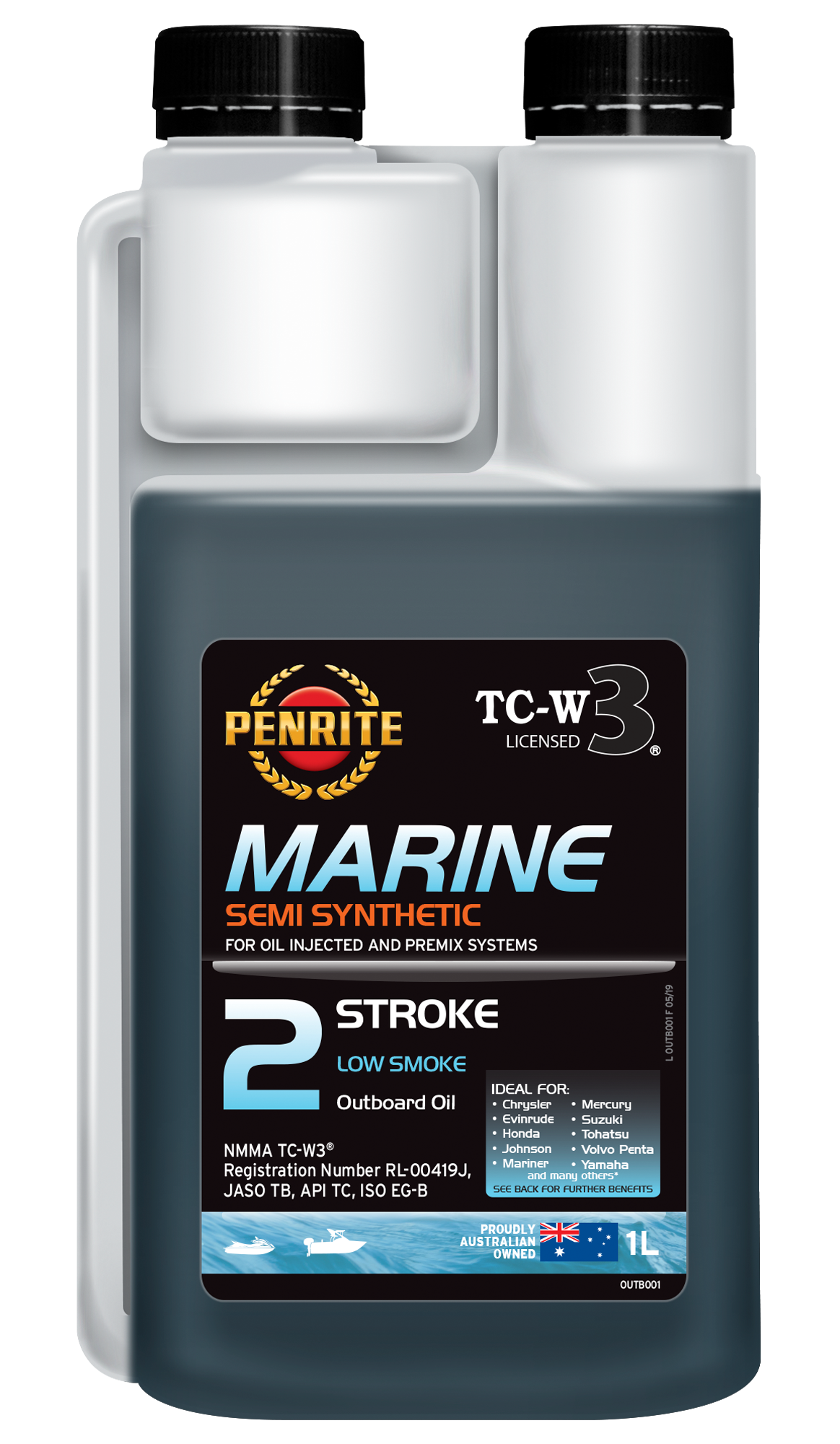 MARINE OUTBOARD 2 STROKE OIL (Semi Syn)