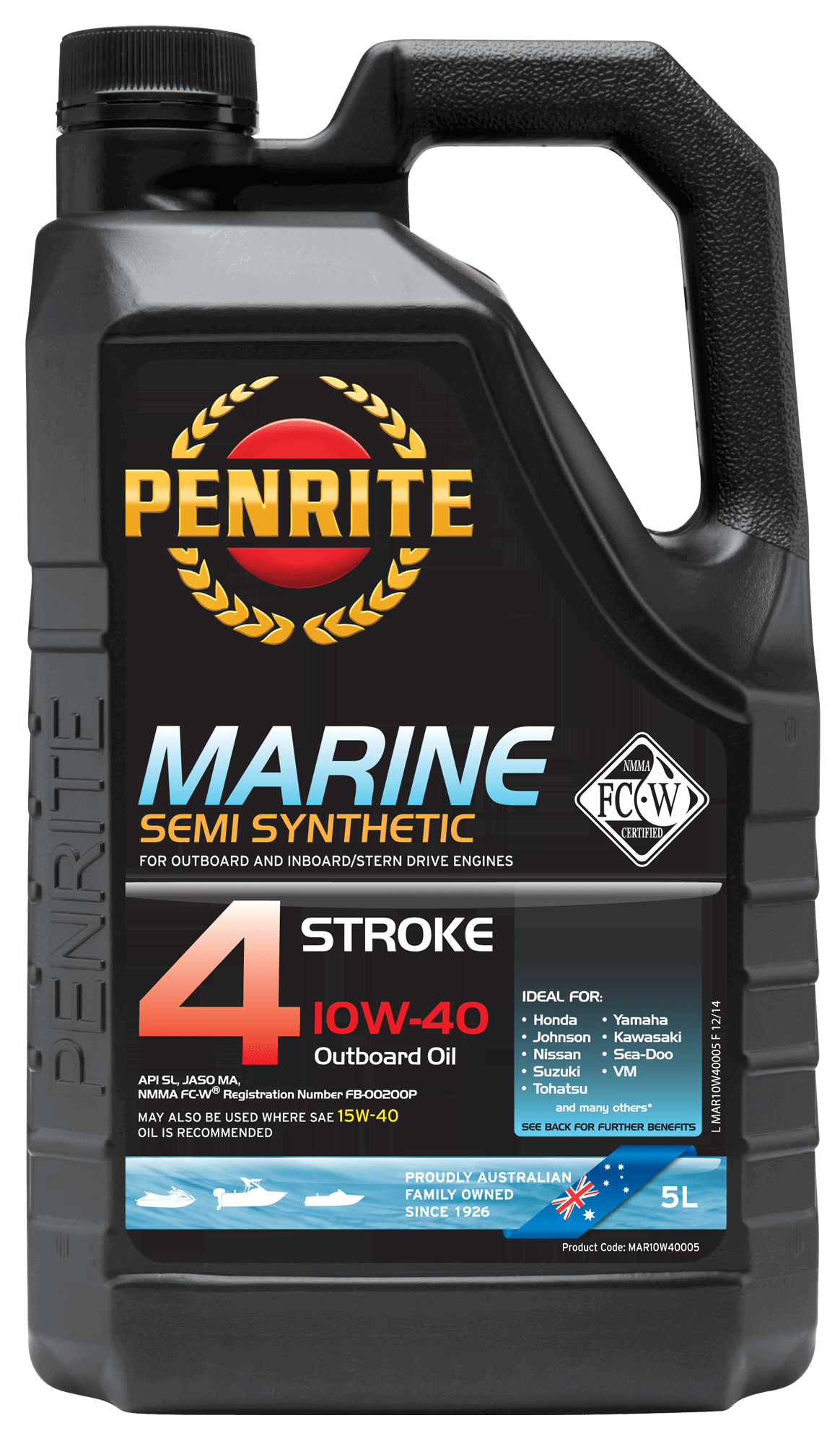 MARINE OUTBOARD 4 STROKE 10W-40 (Semi Syn.)