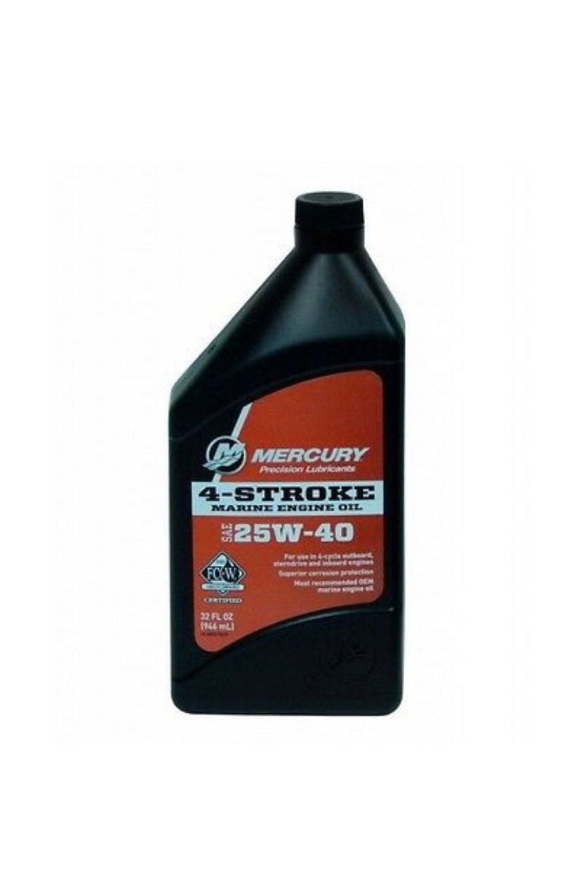 Mercury 4-stroke 25W-40 Marine Engine Oil 946ml