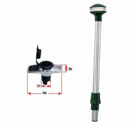 PERKO ANCHOR RIDING LIGHT - REMOVABLE REDUCED GLARE