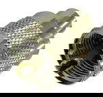 UHF male PL259 solder pin, twist-style connector to suit RG58 coaxial cable, 50 Ohms - nickel plated